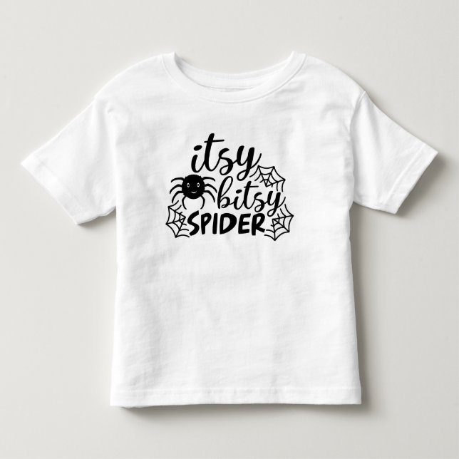 T-shirt Pour Les Tous Petits Halloween Itsy Bitsy Spider (Devant)