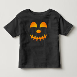 T-shirt Pour Les Tous Petits Halloween Jack-o'-lanterne mou face