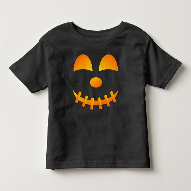 T-shirt Pour Les Tous Petits Halloween Jack-o'-lanterne mou face (Devant)