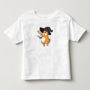 T-shirt Pour Les Tous Petits Hamster as Wizard with Magic mur