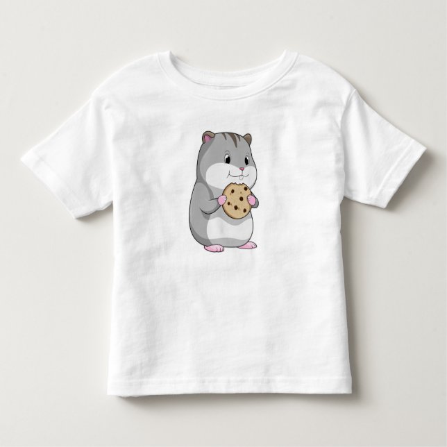 T-shirt Pour Les Tous Petits Hamster avec Cookie (Devant)