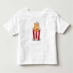 T-shirt Pour Les Tous Petits Hamster avec Popcorn