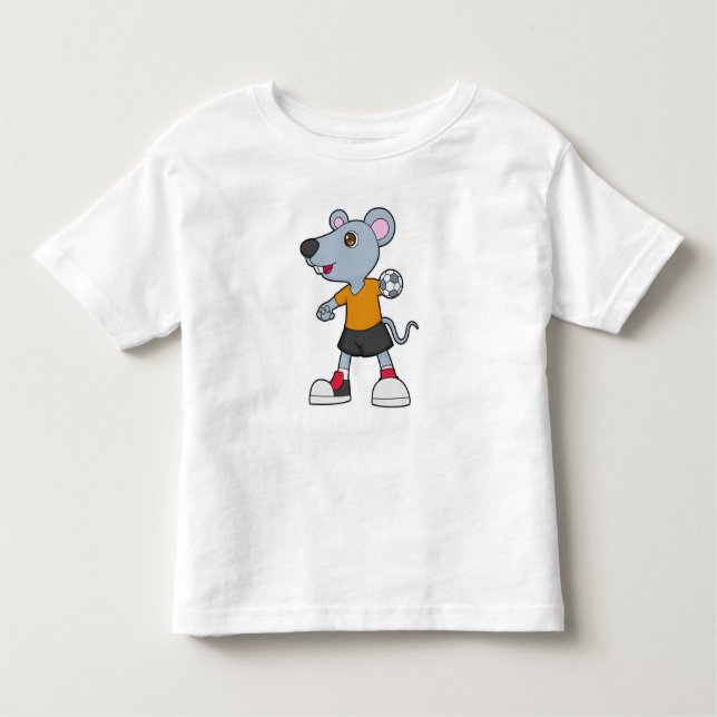 T-shirt Pour Les Tous Petits Handball de souris (Devant)