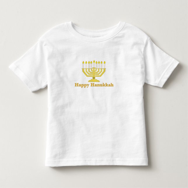 T-shirt Pour Les Tous Petits Hanoukka heureux (Devant)