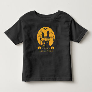 T-shirt Pour Les Tous Petits Happy Halloween Haunted House