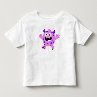 T-shirt Pour Les Tous Petits Happy Purple Monster Kids