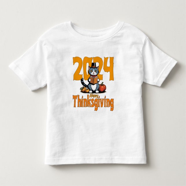 T-shirt Pour Les Tous Petits Happy Thanksgiving (Devant)