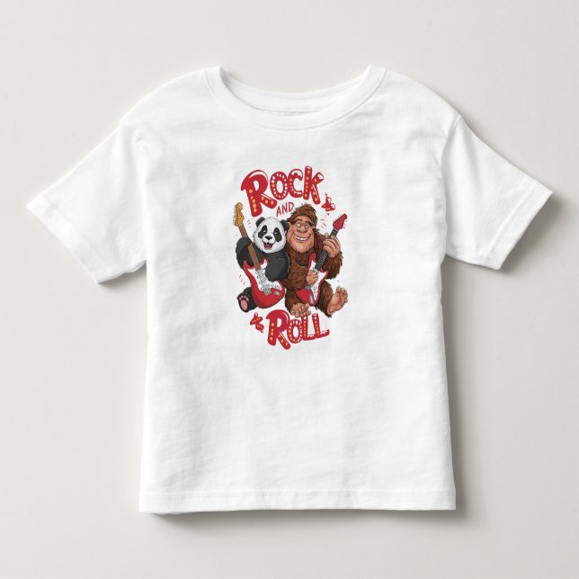 T-shirt Pour Les Tous Petits Harmonie mélodique : Bigfoot et Panda Bear (Devant)