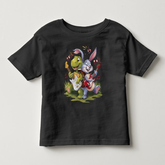 T-shirt Pour Les Tous Petits Harmonie Mélodique Rock And Roll (Devant)