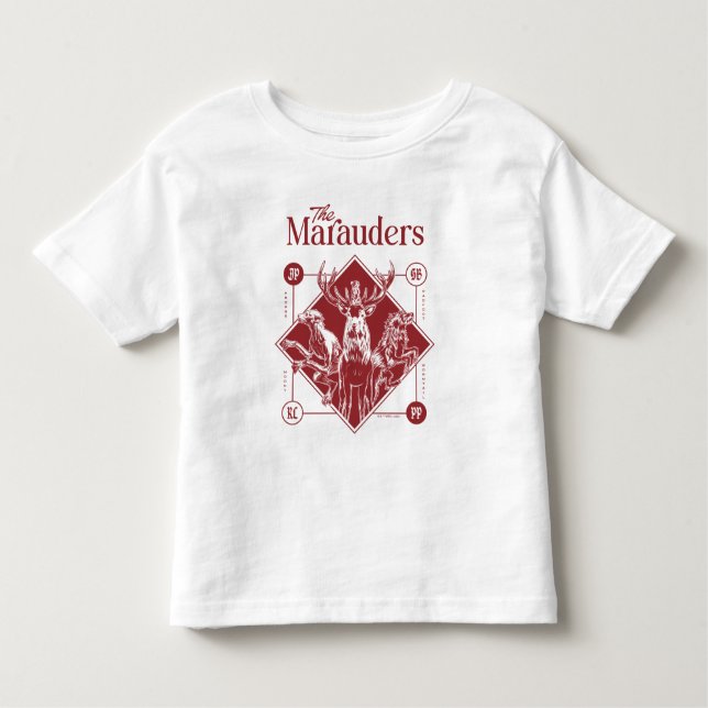 T-shirt Pour Les Tous Petits HARRY POTTER™ Les Marauders Animagus Graphisme (Devant)