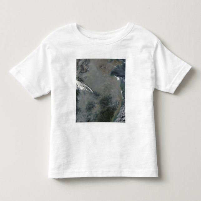 T-shirt Pour Les Tous Petits Haze au-dessus de la Chine orientale (Devant)