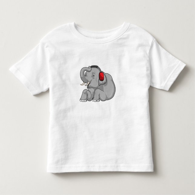 T-shirt Pour Les Tous Petits Headphone (Devant)