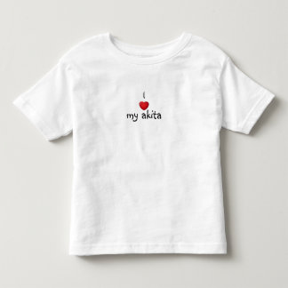 T-shirt Pour Les Tous Petits *heart* I mon akita