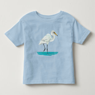 T-shirt Pour Les Tous Petits Héron blanc Kotuku