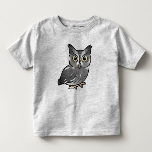 T-shirt Pour Les Tous Petits Hibou de cri strident oriental (phase grise)