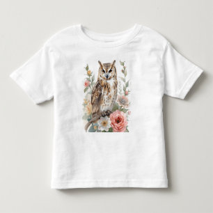 T-shirt Pour Les Tous Petits Hibou murmures de la forêt