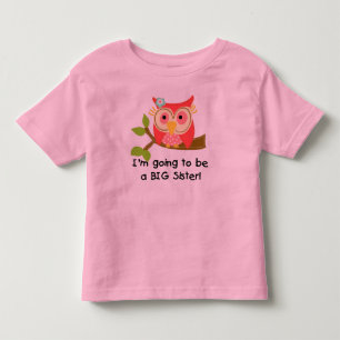 T-shirt Pour Les Tous Petits Hibou va être une soeur
