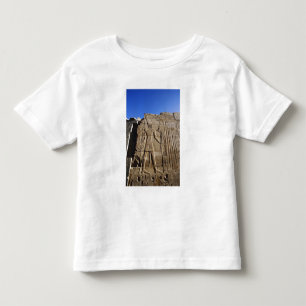 T-shirt Pour Les Tous Petits Hiéroglyphes anciens sur le mur, Temple de Karnak,