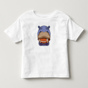 T-shirt Pour Les Tous Petits Hippo à Football Sports