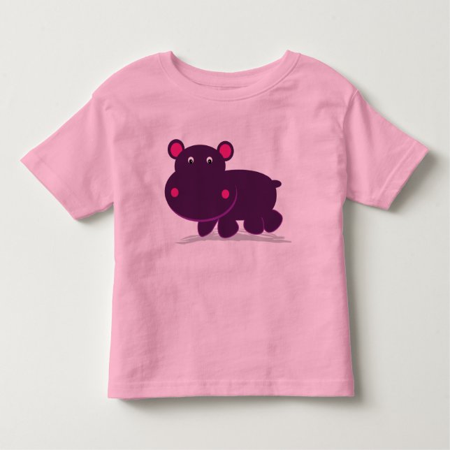 T-shirt Pour Les Tous Petits Hippo mou (Devant)