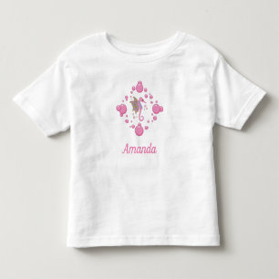 T-shirt Pour Les Tous Petits Hippocampe Papillon Monde Océanique