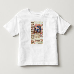 T-shirt Pour Les Tous Petits Historiated parafent "S" dépeignant pape Gregory