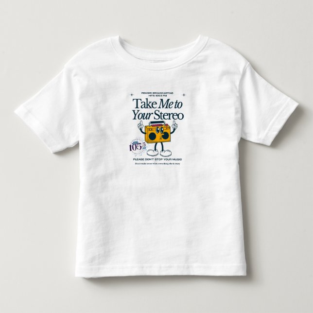 T-shirt Pour Les Tous Petits Hits 105.5 toddler top (Devant)