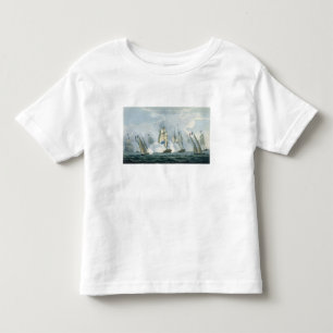 T-shirt Pour Les Tous Petits HMS Sirius, capitaine Rowse engageant un Squadr