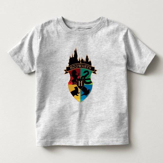 T-shirt Pour Les Tous Petits HOGWARTS™ Castle Crest House Pride Badge (Devant)