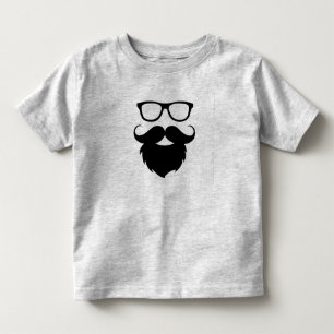 T-shirt Pour Les Tous Petits Homme à barbe drôle adulte