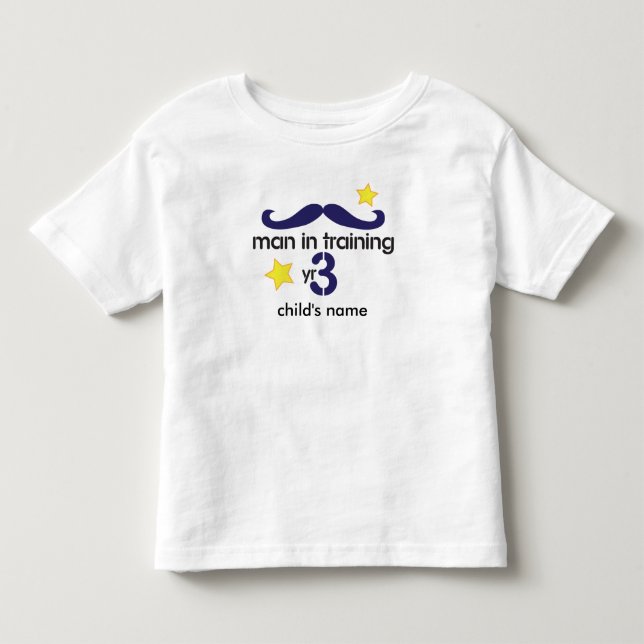 T-shirt Pour Les Tous Petits Homme en formation 3e anniversaire (Devant)