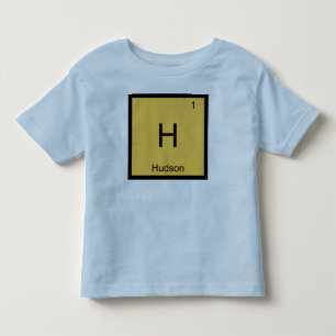 T-shirt Pour Les Tous Petits Hudson Nom Chimie Élément Table périodique