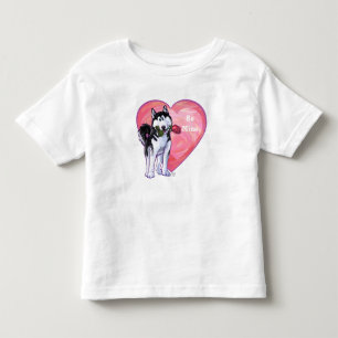 T-shirt Pour Les Tous Petits Husky Valentine's Day