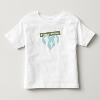 T-shirt Pour Les Tous Petits I coeur mes papas