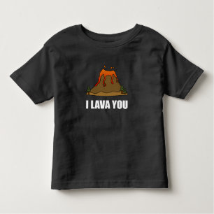 T-shirt Pour Les Tous Petits I lave vous volcan