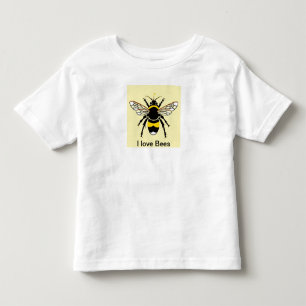 T-shirt Pour Les Tous Petits I love BEES - Faune - Nature - Insecte -