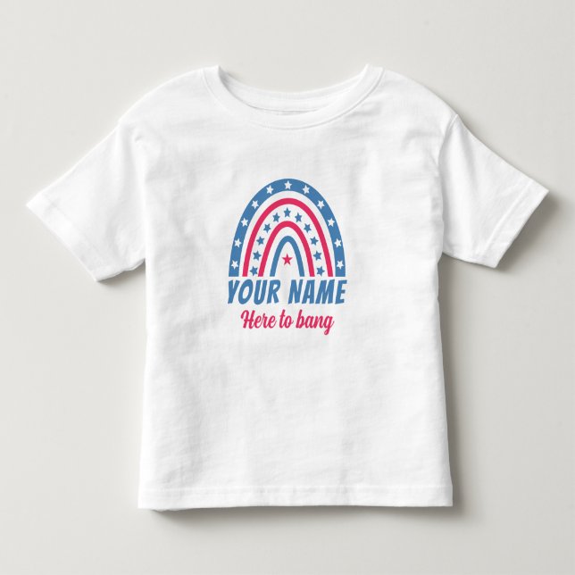 T-shirt Pour Les Tous Petits Ici pour bang (Devant)