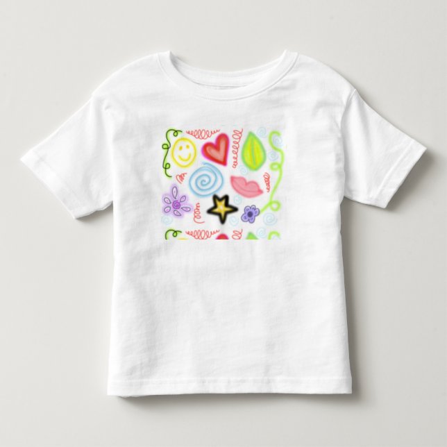 T-shirt Pour Les Tous Petits icônes amusantes (Devant)
