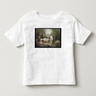 T-shirt Pour Les Tous Petits Idole maya cassé chez Copan, Guatemala
