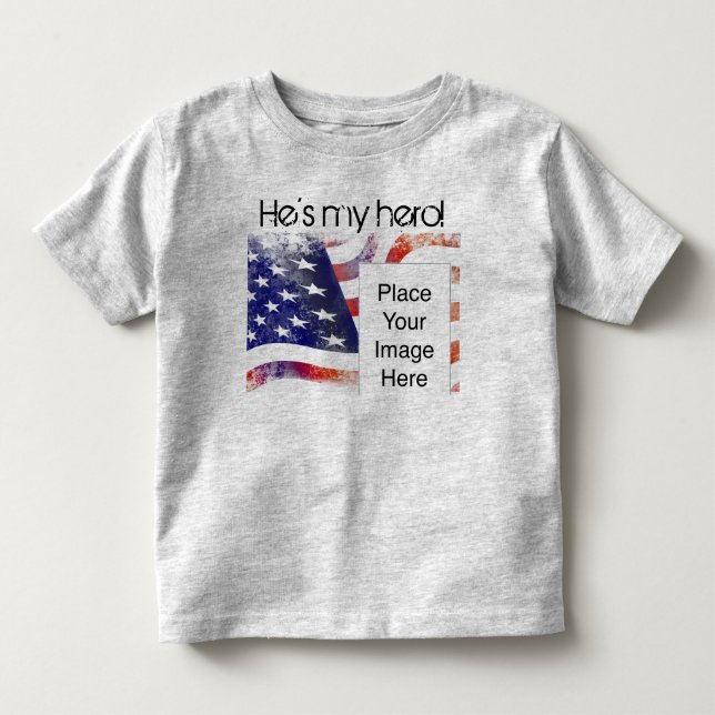 T-shirt Pour Les Tous Petits Il est mon héros ! chemise (Devant)