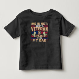 T-shirt Pour Les Tous Petits Il N'Est Pas Juste Un Vétéran, Il Est Mon Père