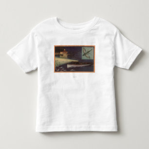T-shirt Pour Les Tous Petits Île de Père Noël Catalina, casino de CA, poisson