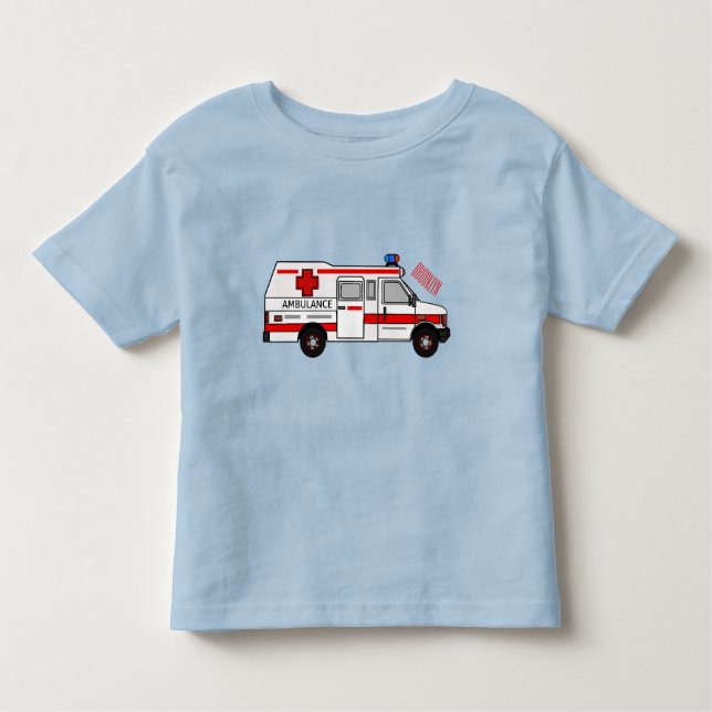 T-shirt Pour Les Tous Petits Illustration d'ambulance (Devant)
