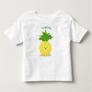 T-shirt Pour Les Tous Petits Illustration d'ananas mignon