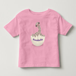 T-shirt Pour Les Tous Petits Illustration d'autruche pour bébé à couver mignon