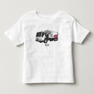 T-shirt Pour Les Tous Petits Illustration de camion à ordures