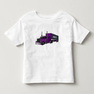T-shirt Pour Les Tous Petits Illustration de camion semi-remorque