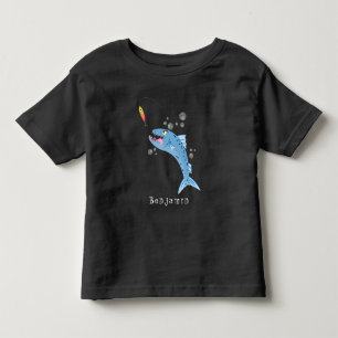 T-shirt Pour Les Tous Petits Illustration de dessin animé d'un barracuda poisso