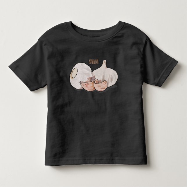 T-shirt Pour Les Tous Petits Illustration de dessin sur l'ail (Devant)