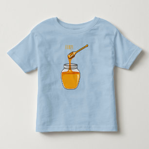 T-shirt Pour Les Tous Petits Illustration de dessin sur le miel